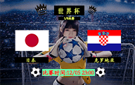 12月05日 世界杯1/8决赛前瞻解析：日本vs克罗地亚